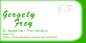 gergely frey business card